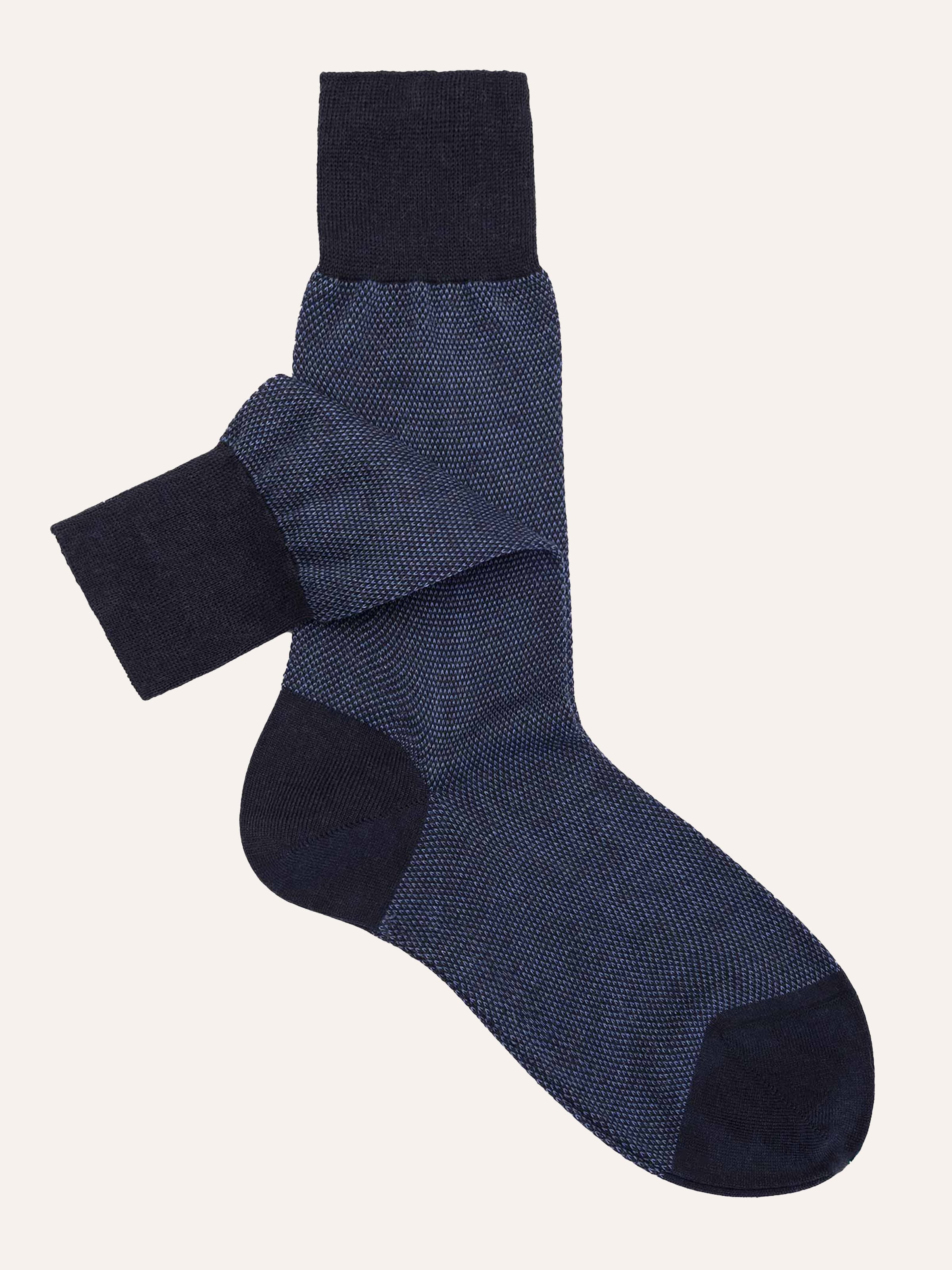 Calze Corte Oxford in Cashmere e Seta Gold bio
