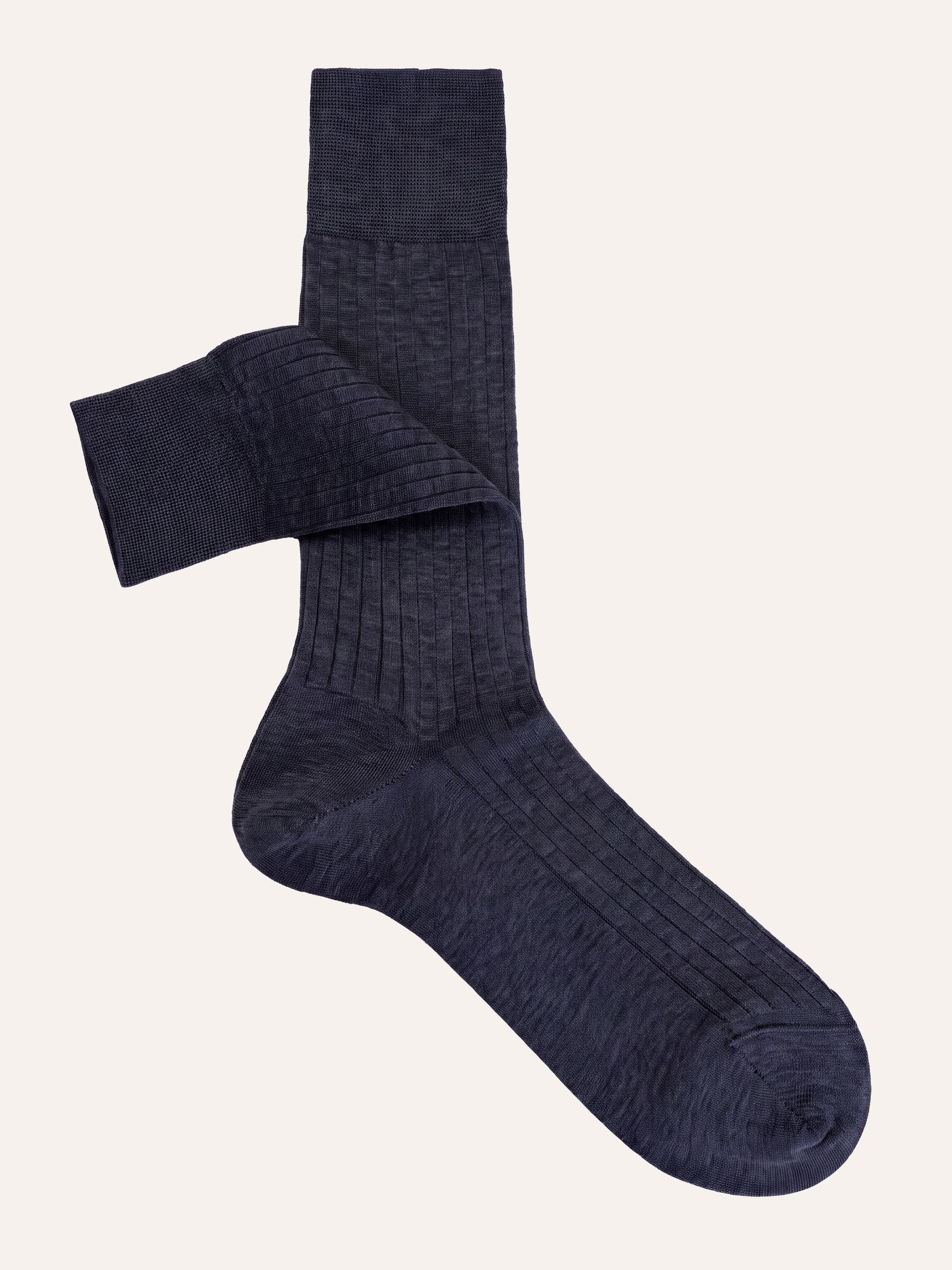 Calze corte costa classica melange 100% Cotone Filo di Scozia
