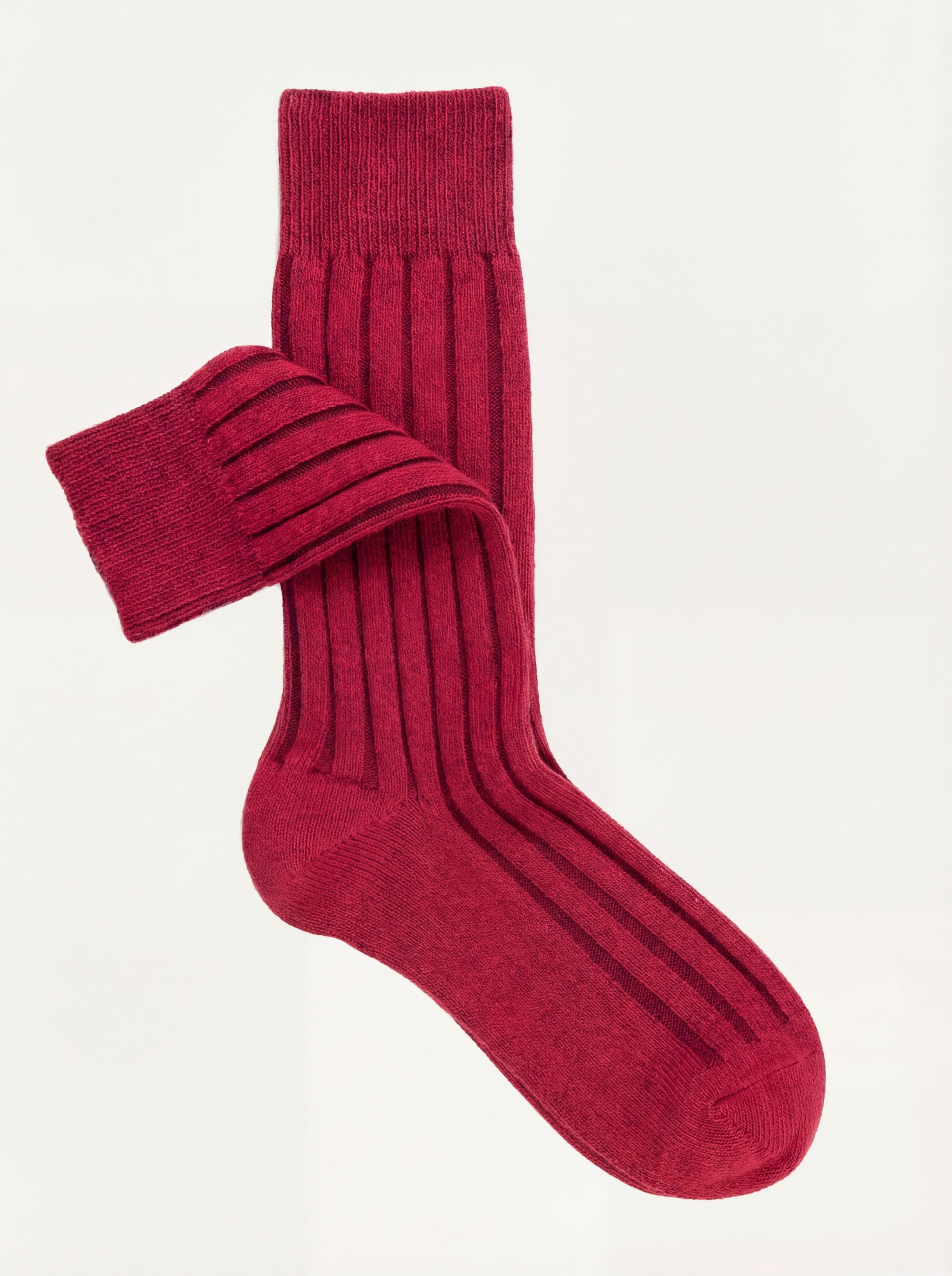 Calze corte costa larga Color block in misto Cashmere