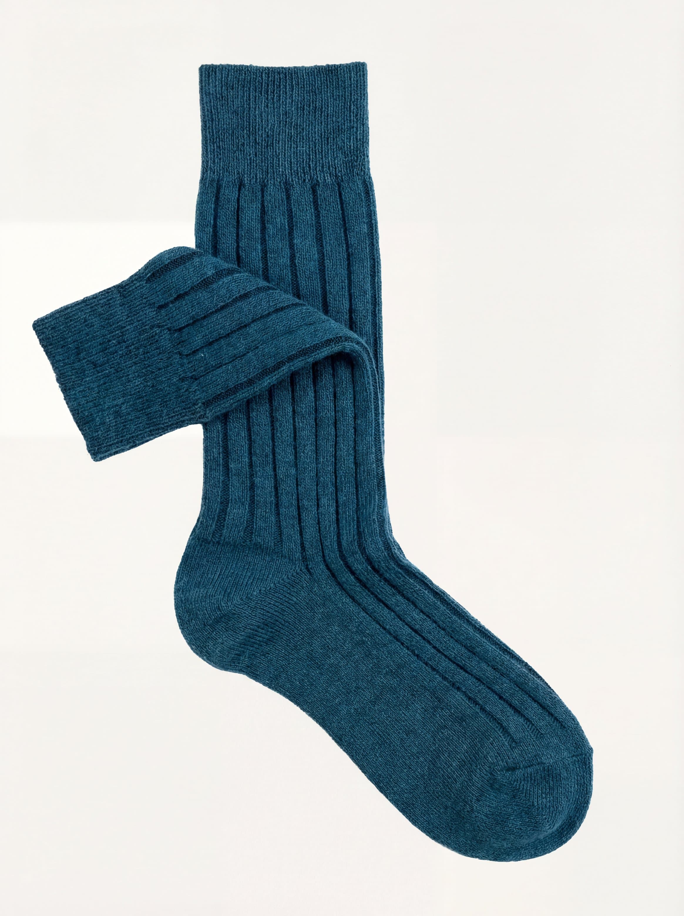 Calze corte costa larga Color block in misto Cashmere - Image 4