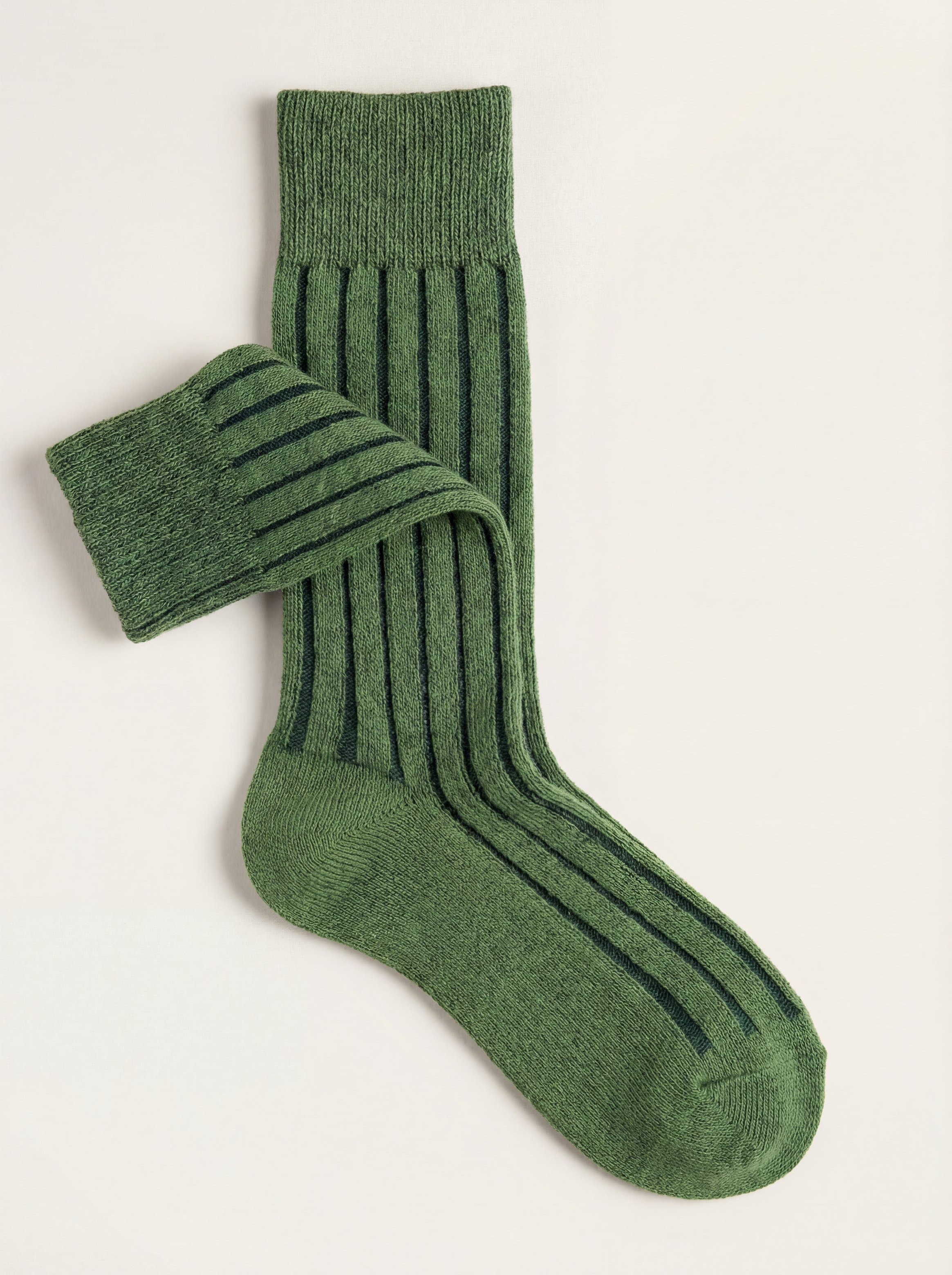 Calze corte costa larga Color block in misto Cashmere - Image 5