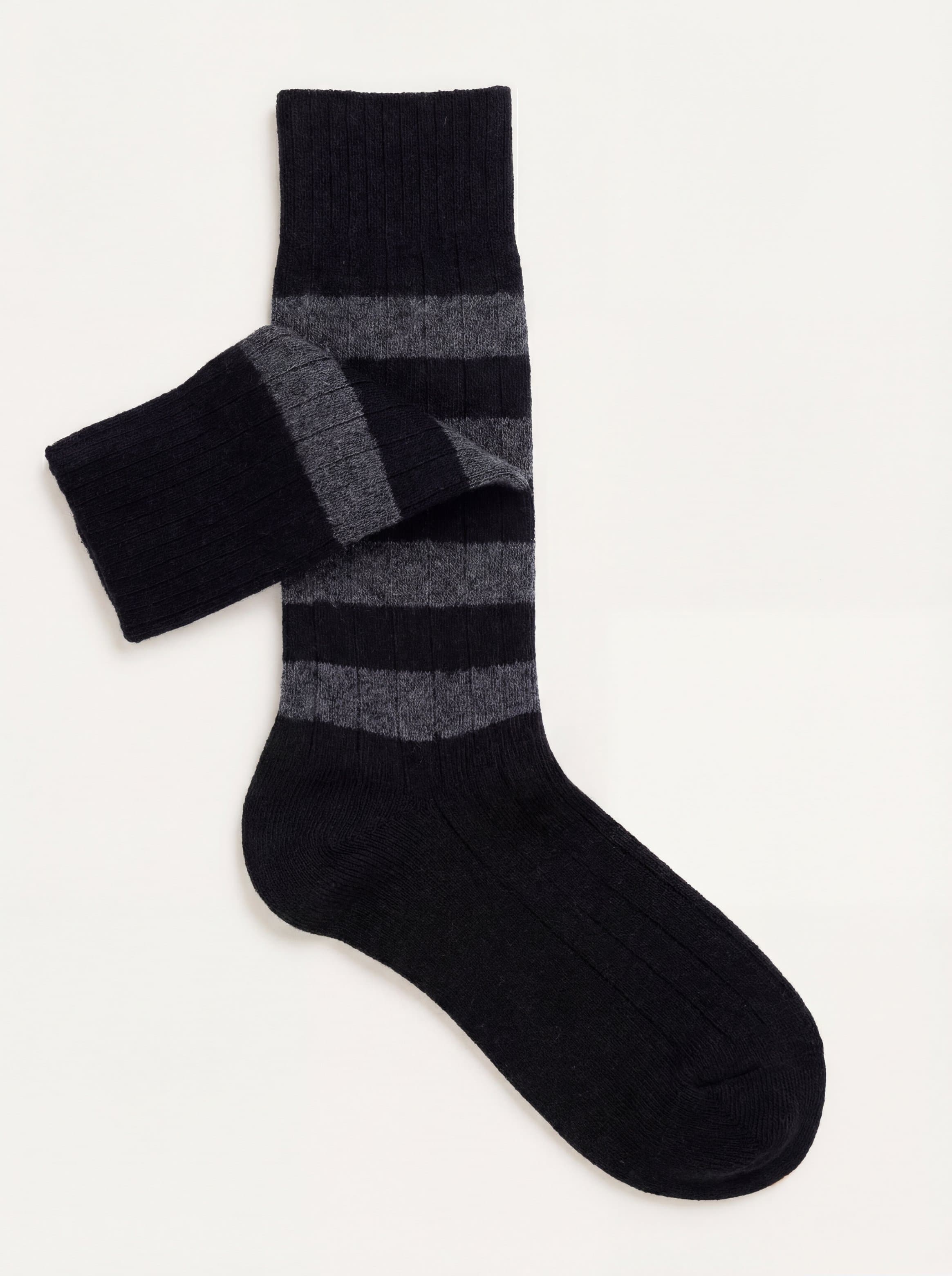 Cofanetto Regalo 3 paia calze Corte fantasia in misto Cashmere - Black - Image 3